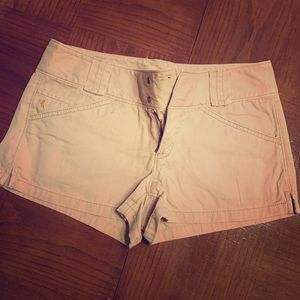 Express Khaki Jean Shorts